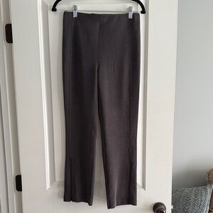 Ribbed softstreme zip leg high rise cropped pant 25”